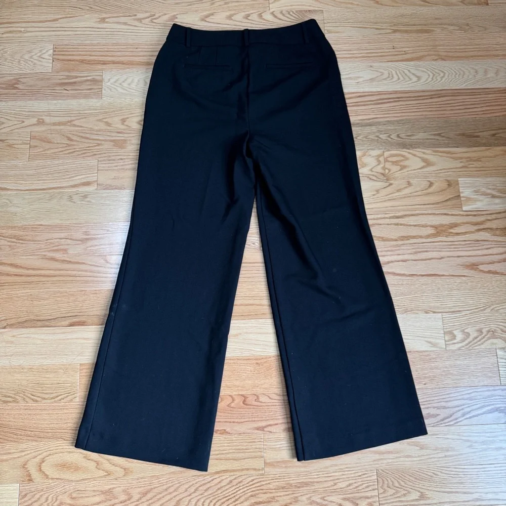 NWT Loft Size 8 Black Curvy High Waist Trousers - Picture 3 of 5